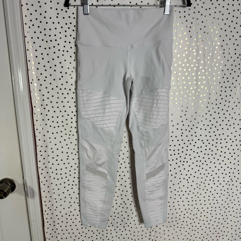 ALO Yoga White High-Waisted Leggings